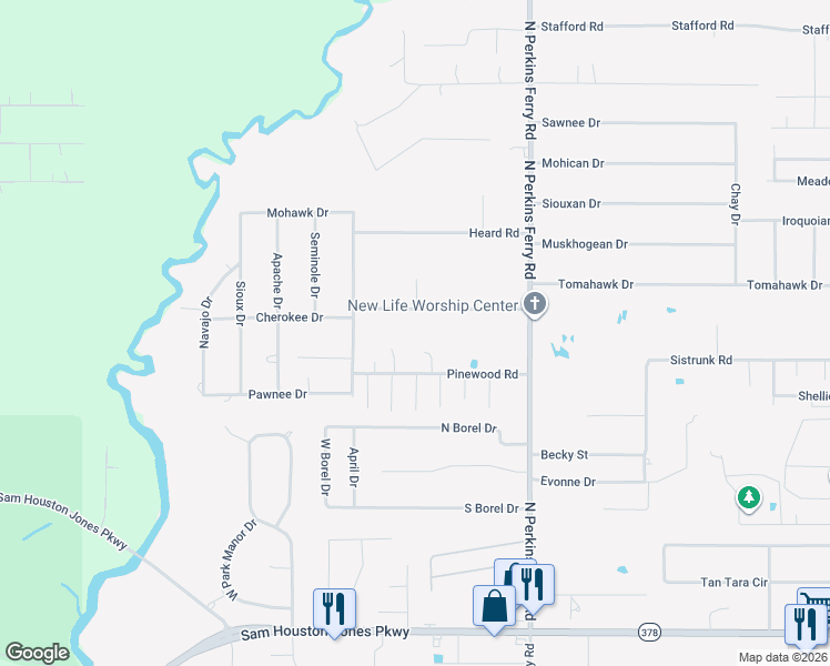 map of restaurants, bars, coffee shops, grocery stores, and more near 1805 Marlin Road in Lake Charles