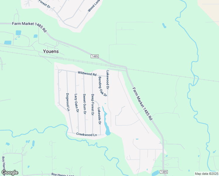 map of restaurants, bars, coffee shops, grocery stores, and more near 9791 Lakewood Drive in Conroe