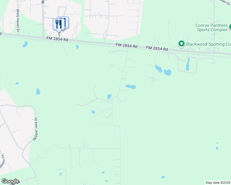 map of restaurants, bars, coffee shops, grocery stores, and more near 10226 Leonidas Horton Road in Conroe