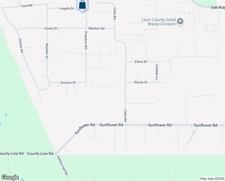 map of restaurants, bars, coffee shops, grocery stores, and more near 8910 Celia Road in Tallahassee