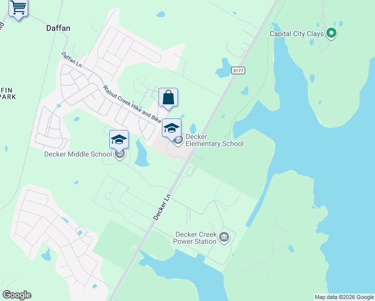 map of restaurants, bars, coffee shops, grocery stores, and more near 8404-8556 Farm to Market 3177 in Austin