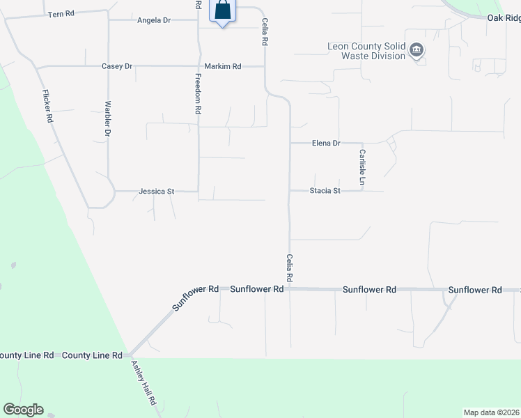 map of restaurants, bars, coffee shops, grocery stores, and more near 8910 Celia Road in Tallahassee