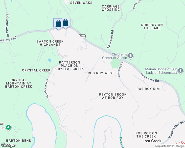 map of restaurants, bars, coffee shops, grocery stores, and more near 411 Grace Lane in Austin