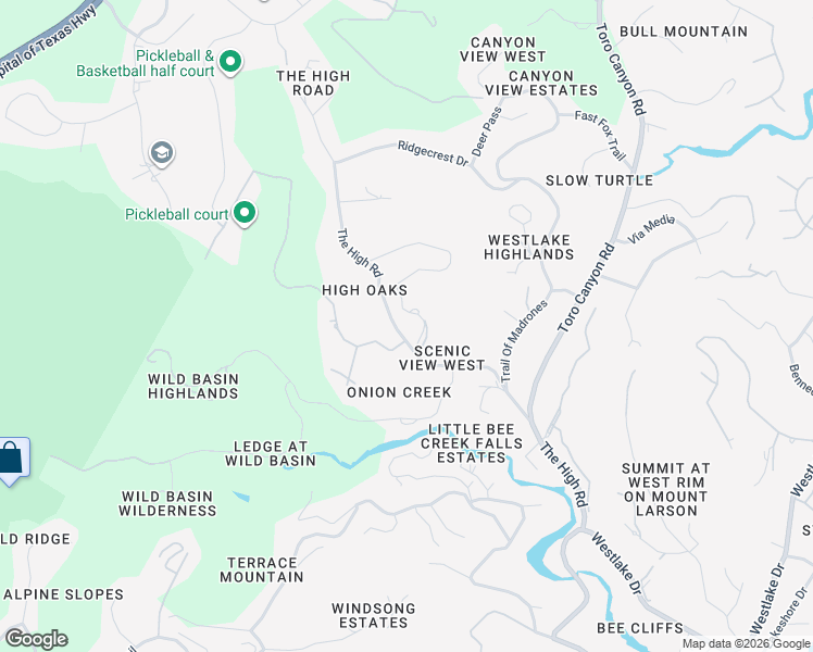 map of restaurants, bars, coffee shops, grocery stores, and more near 1905 Paisano Road in Austin