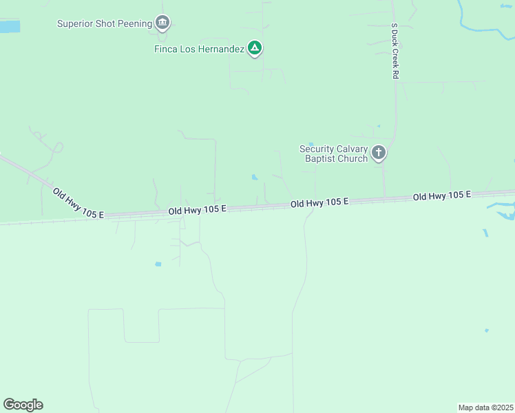 map of restaurants, bars, coffee shops, grocery stores, and more near 20667 Old Highway 105 East in Cleveland