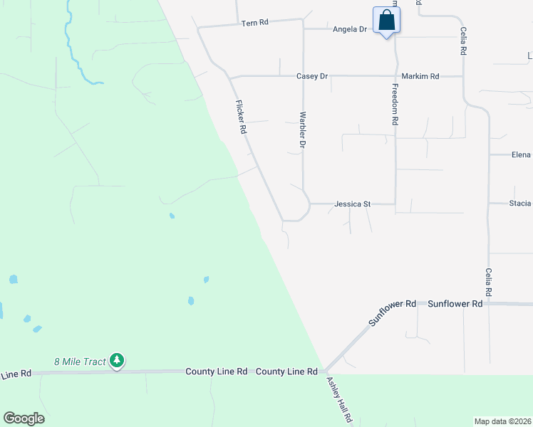 map of restaurants, bars, coffee shops, grocery stores, and more near 8854 Flicker Road in Tallahassee