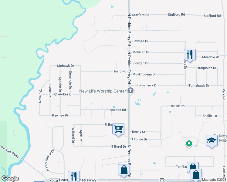 map of restaurants, bars, coffee shops, grocery stores, and more near 1720 Marlin Rd in Lake Charles
