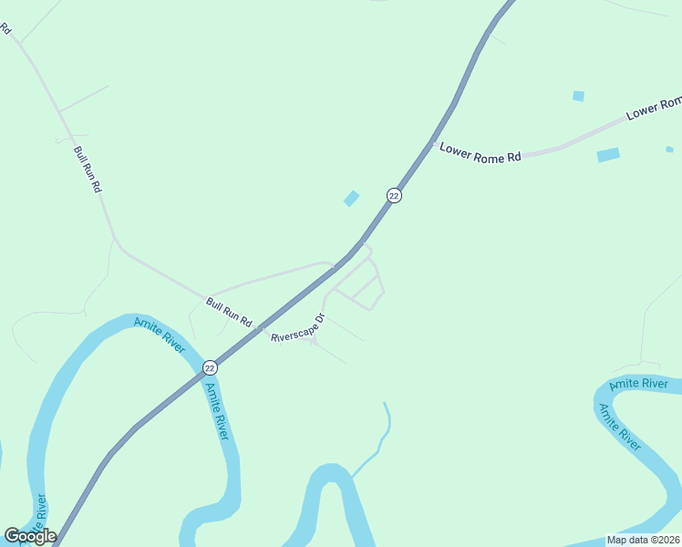 map of restaurants, bars, coffee shops, grocery stores, and more near 26235 Louisiana 22 in Springfield