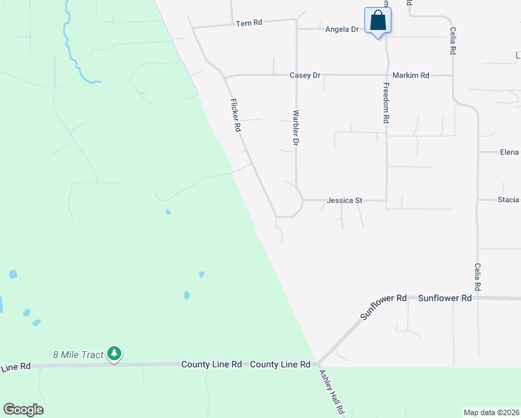 map of restaurants, bars, coffee shops, grocery stores, and more near 8854 Flicker Road in Tallahassee