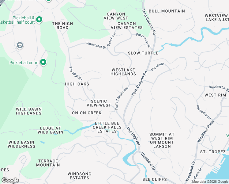 map of restaurants, bars, coffee shops, grocery stores, and more near 2004 South Oak Canyon Road in Austin