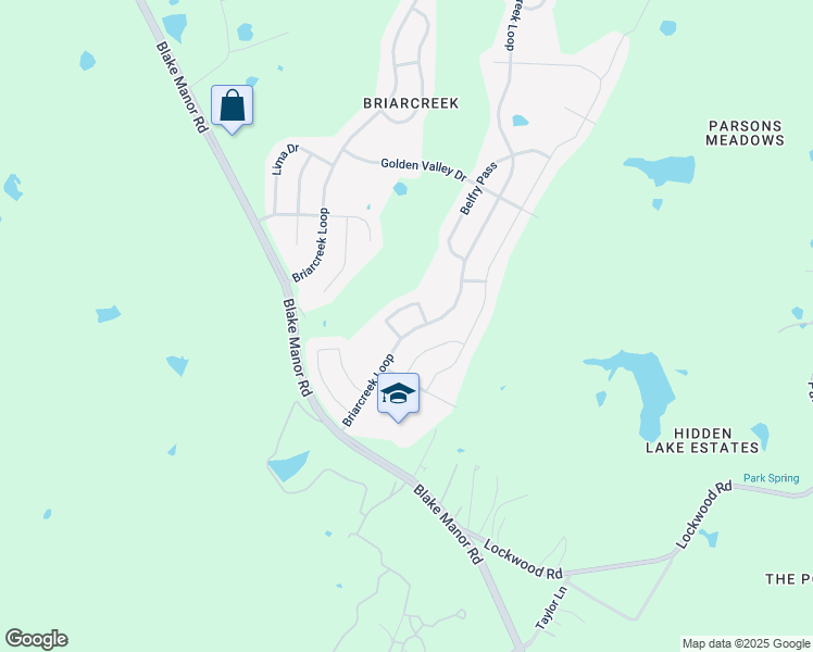 map of restaurants, bars, coffee shops, grocery stores, and more near 14013 Briarcreek Loop in Manor