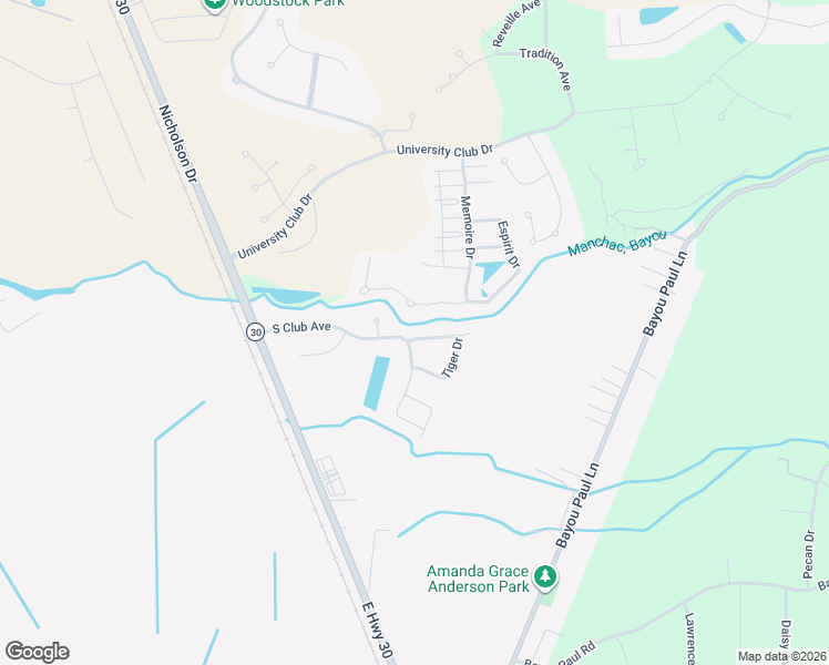 map of restaurants, bars, coffee shops, grocery stores, and more near 240 Fieldhouse Avenue in Saint Gabriel