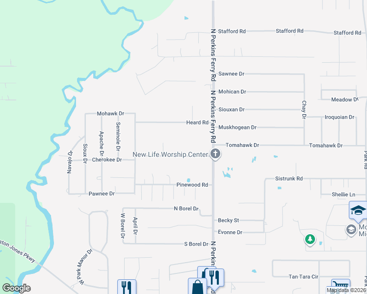 map of restaurants, bars, coffee shops, grocery stores, and more near 1720 Marlin Rd in Lake Charles
