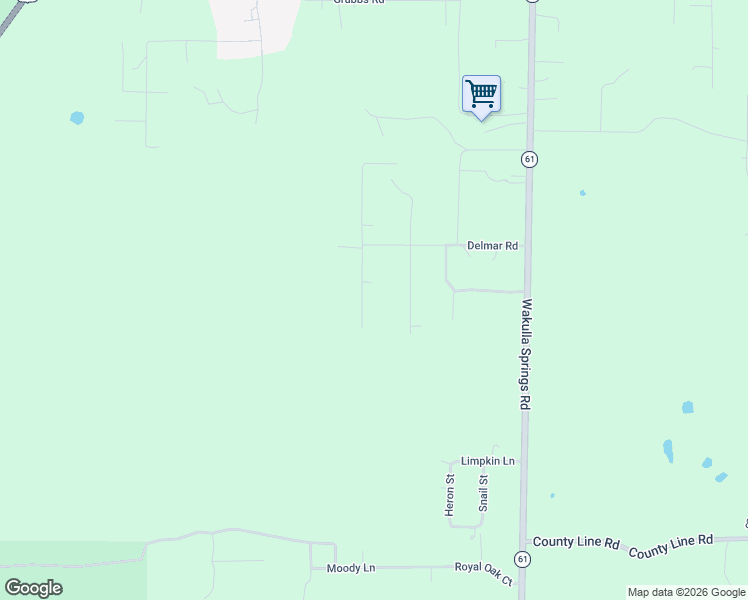 map of restaurants, bars, coffee shops, grocery stores, and more near 9399 Bartlett Lane in Tallahassee