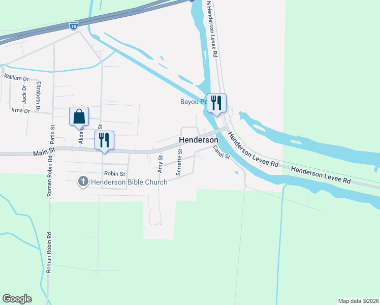 map of restaurants, bars, coffee shops, grocery stores, and more near 1005 Collette Street in Henderson
