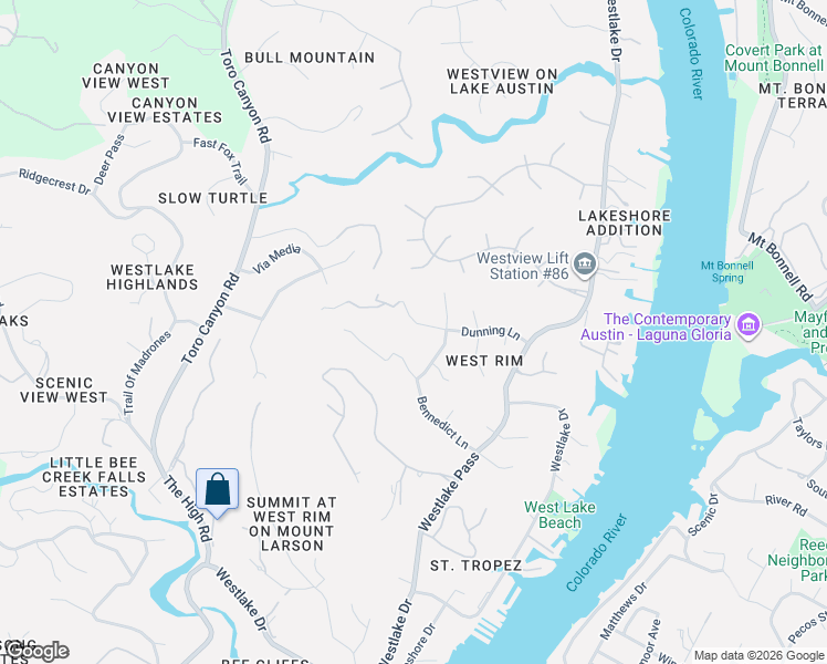 map of restaurants, bars, coffee shops, grocery stores, and more near 4301 Dunning Lane in Austin