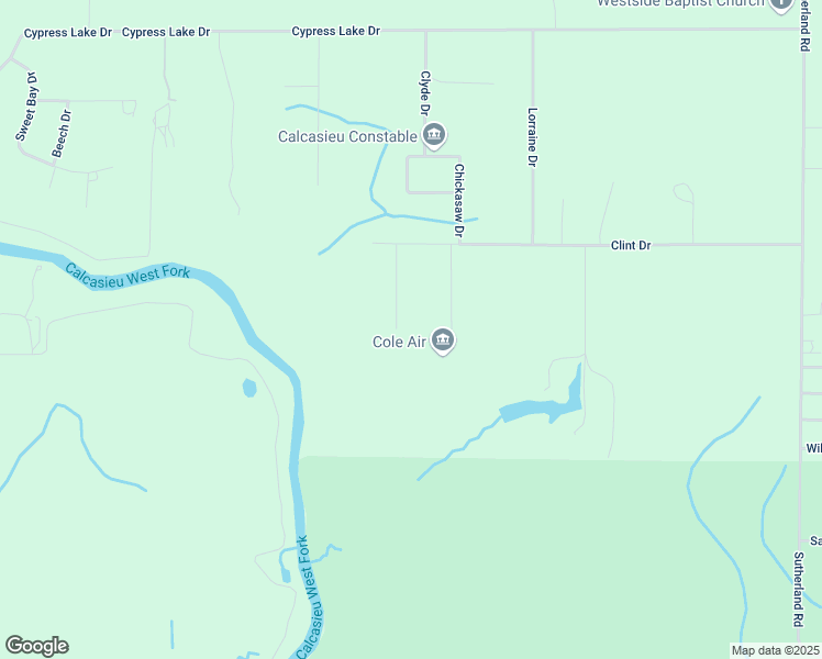map of restaurants, bars, coffee shops, grocery stores, and more near 738 Welborn Drive in Lake Charles
