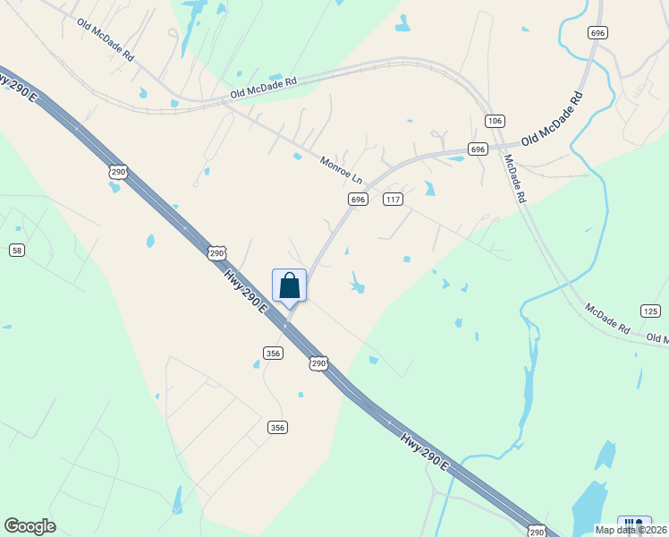 map of restaurants, bars, coffee shops, grocery stores, and more near 139 Farm to Market 696 in Elgin