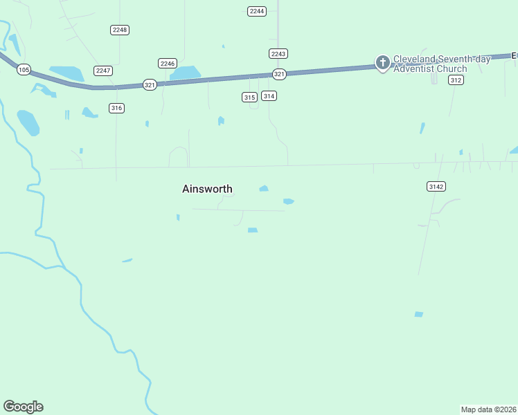 map of restaurants, bars, coffee shops, grocery stores, and more near 400 County Road 3141 in Cleveland