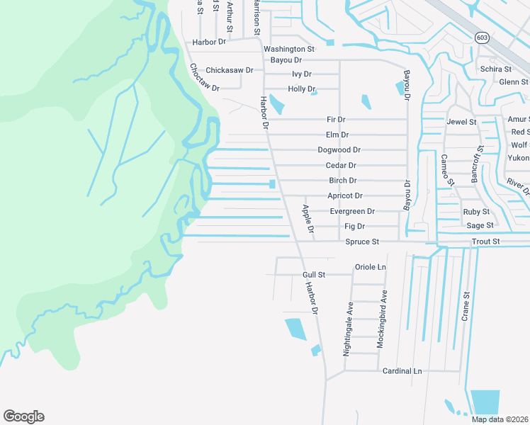 map of restaurants, bars, coffee shops, grocery stores, and more near 6030 3rd Street in Bay St. Louis