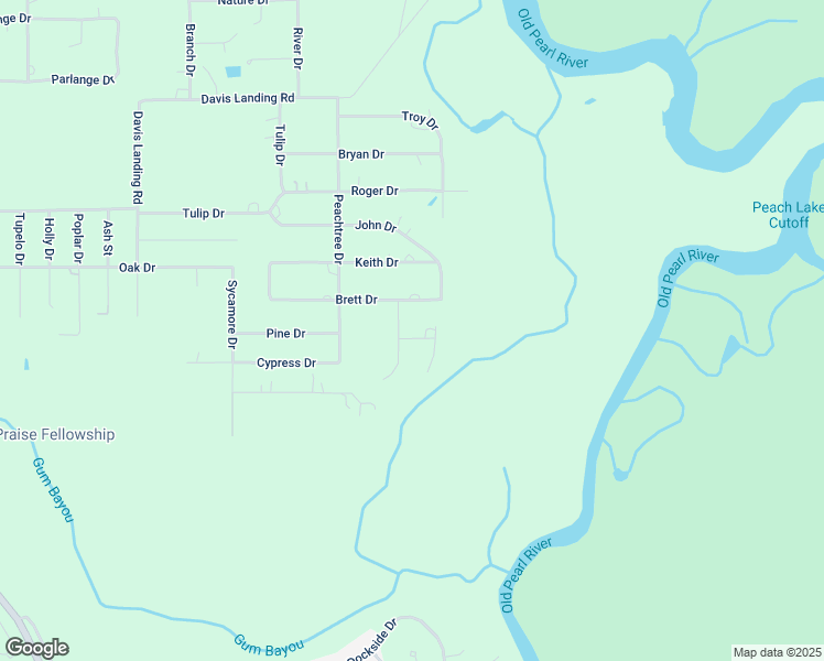 map of restaurants, bars, coffee shops, grocery stores, and more near 4905 Rose Street in Slidell