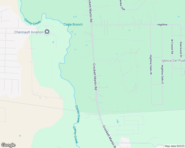 map of restaurants, bars, coffee shops, grocery stores, and more near 7250 Crockett Martin Road in Conroe