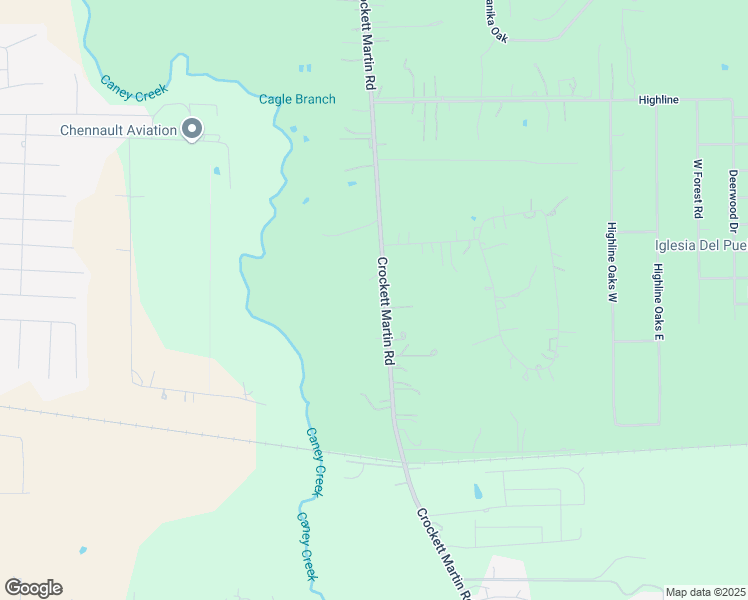 map of restaurants, bars, coffee shops, grocery stores, and more near 7250 Crockett Martin Road in Conroe