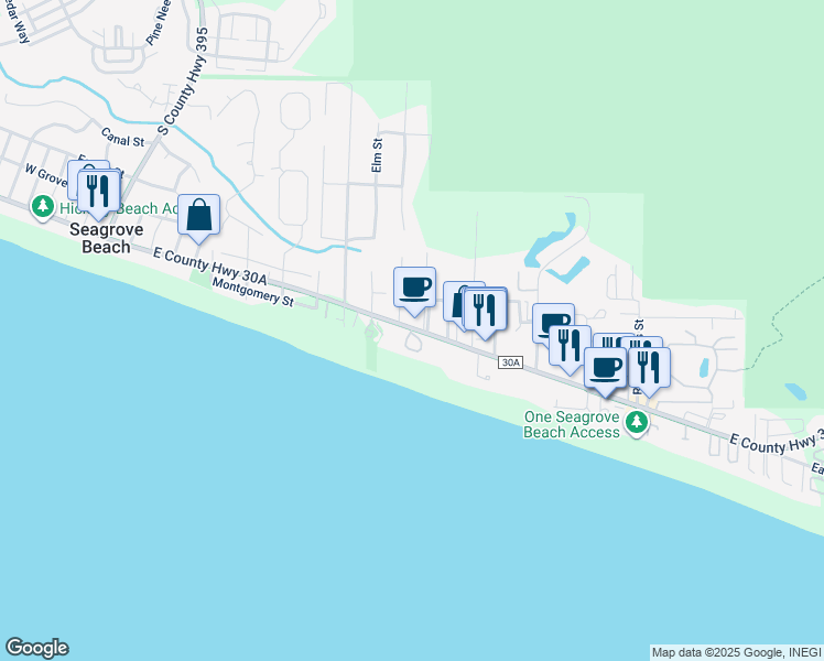 map of restaurants, bars, coffee shops, grocery stores, and more near 7 Jasmine Cir in Walton