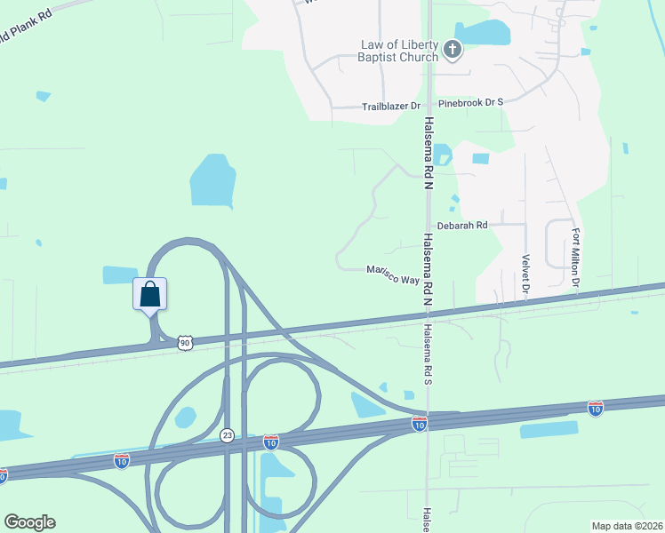 map of restaurants, bars, coffee shops, grocery stores, and more near 170 Marisco Way in Jacksonville