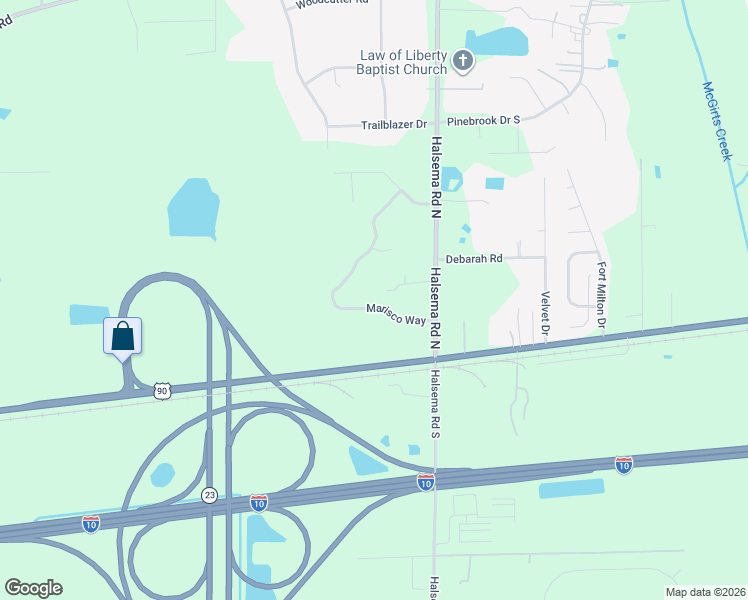 map of restaurants, bars, coffee shops, grocery stores, and more near 98 Marisco Way in Jacksonville