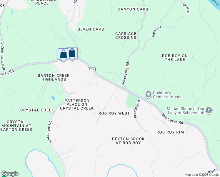 map of restaurants, bars, coffee shops, grocery stores, and more near 300 Grace Lane in Austin