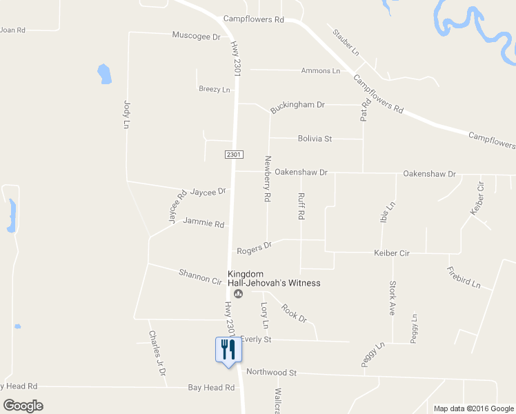 map of restaurants, bars, coffee shops, grocery stores, and more near 9119 Newberry Road in Youngstown