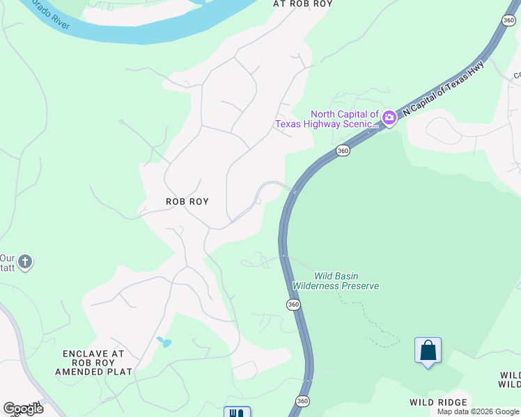 map of restaurants, bars, coffee shops, grocery stores, and more near 12 Pascal Lane in Austin