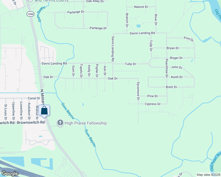 map of restaurants, bars, coffee shops, grocery stores, and more near 4367 Maple Drive in Slidell
