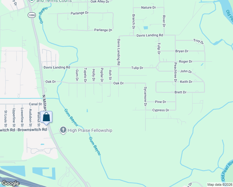 map of restaurants, bars, coffee shops, grocery stores, and more near 4367 Maple Drive in Slidell