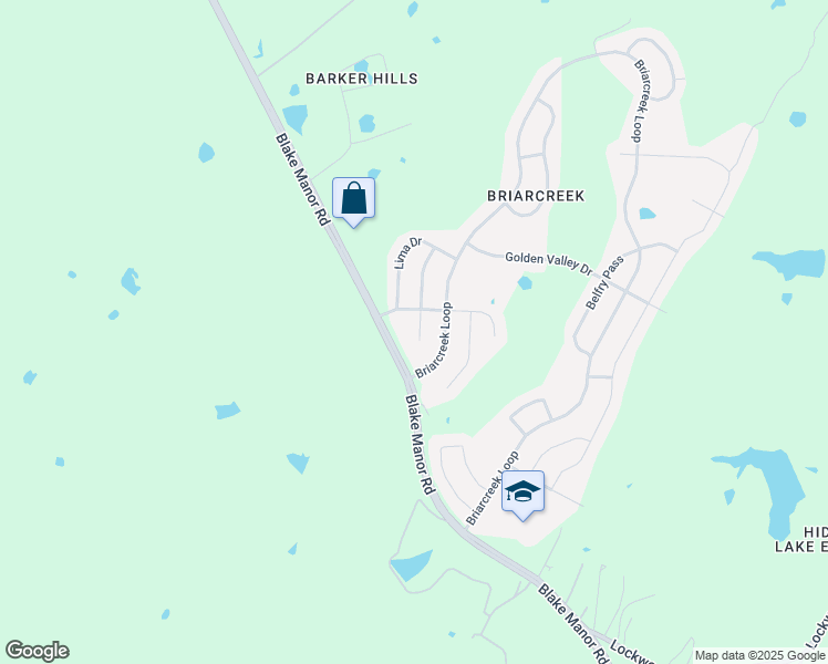 map of restaurants, bars, coffee shops, grocery stores, and more near 11512 Melstone Drive in Manor