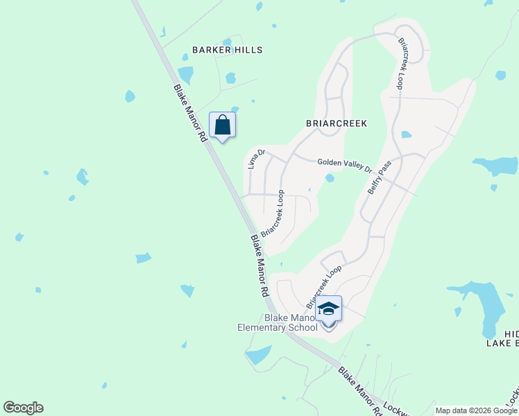map of restaurants, bars, coffee shops, grocery stores, and more near 11512 Melstone Drive in Manor