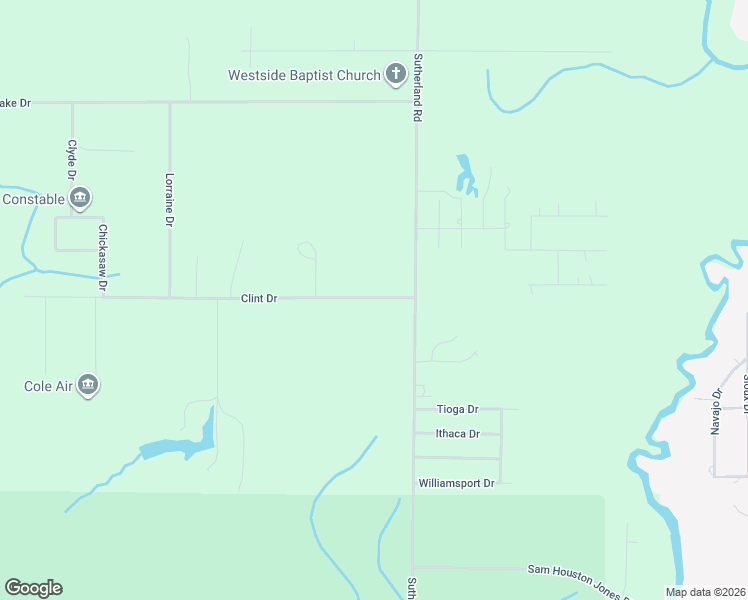 map of restaurants, bars, coffee shops, grocery stores, and more near 968 Sutherland Road in Lake Charles