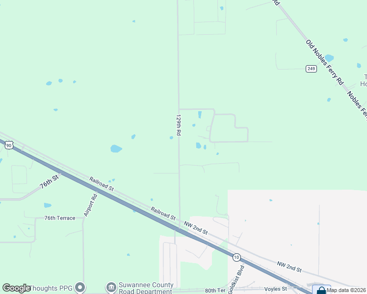 map of restaurants, bars, coffee shops, grocery stores, and more near 7288 129th Road in Live Oak
