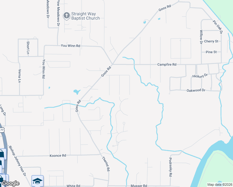 map of restaurants, bars, coffee shops, grocery stores, and more near 933 Saint James Drive in Lake Charles