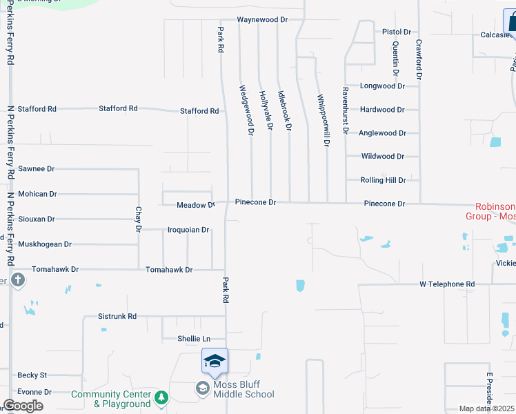 map of restaurants, bars, coffee shops, grocery stores, and more near 901 Pinecone Drive in Lake Charles