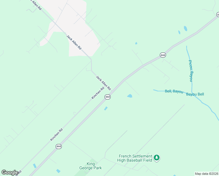 map of restaurants, bars, coffee shops, grocery stores, and more near 18669 Louisiana 444 in Livingston