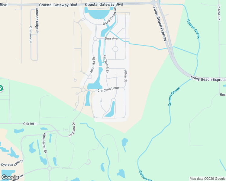 map of restaurants, bars, coffee shops, grocery stores, and more near 4049 Greenan Way in Gulf Shores