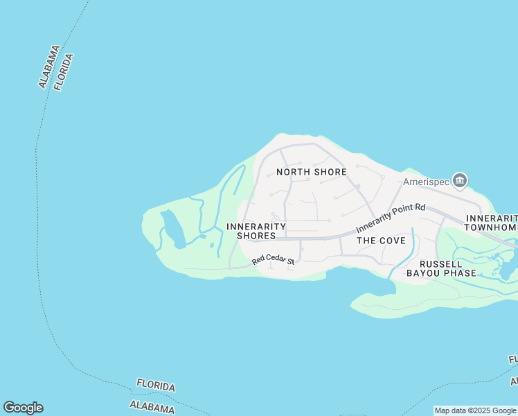 map of restaurants, bars, coffee shops, grocery stores, and more near 16601 Egret Circle in Pensacola