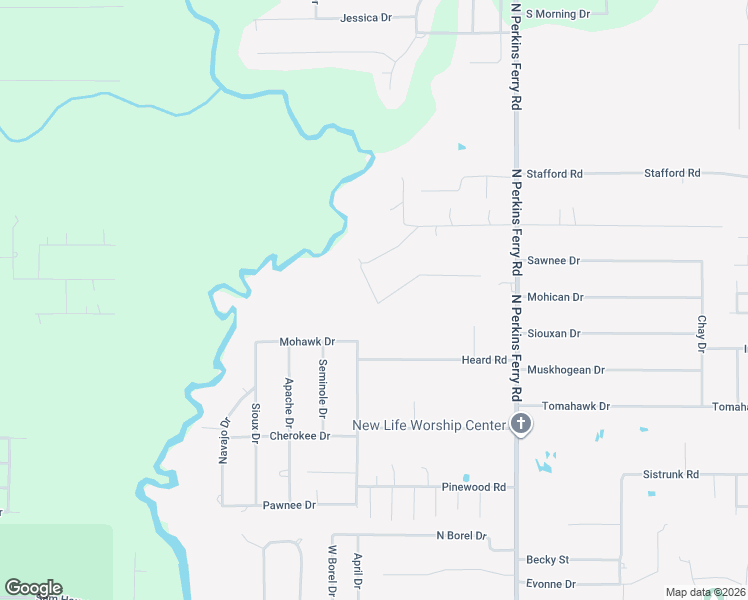 map of restaurants, bars, coffee shops, grocery stores, and more near 1797 West Leichty Road in Lake Charles