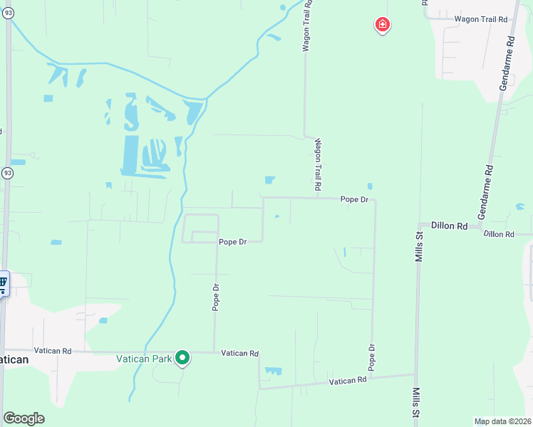 map of restaurants, bars, coffee shops, grocery stores, and more near 420 Pope Drive in Carencro