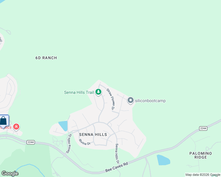 map of restaurants, bars, coffee shops, grocery stores, and more near 10612 Prezia Drive in Austin