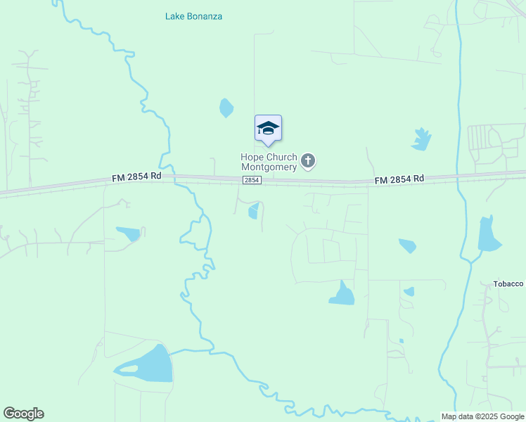 map of restaurants, bars, coffee shops, grocery stores, and more near 16751 FM 2854 Road in Montgomery