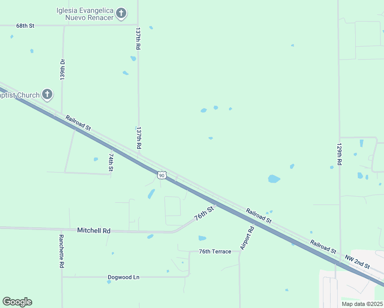 map of restaurants, bars, coffee shops, grocery stores, and more near 13381 Railroad Street in Live Oak