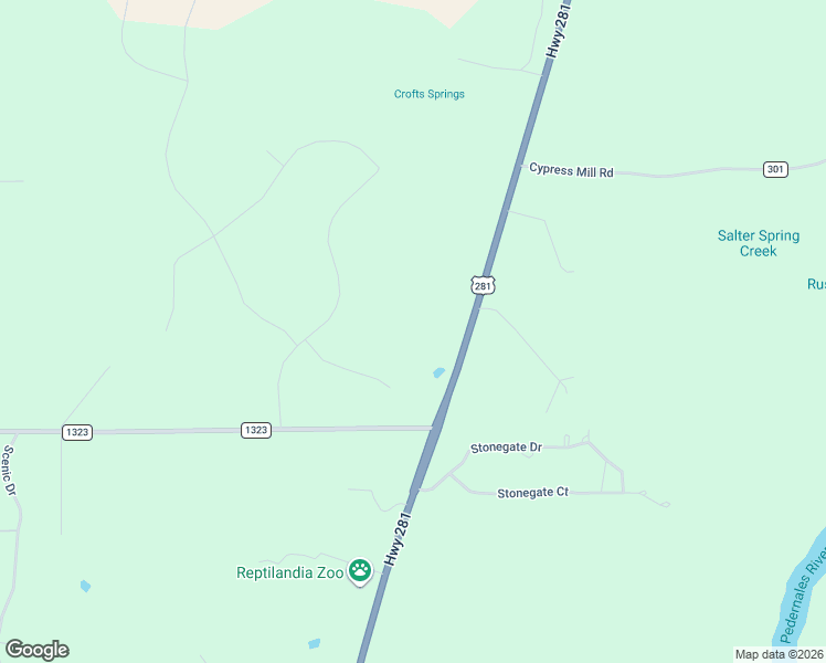 map of restaurants, bars, coffee shops, grocery stores, and more near 2631 U.S. 281 in Johnson City